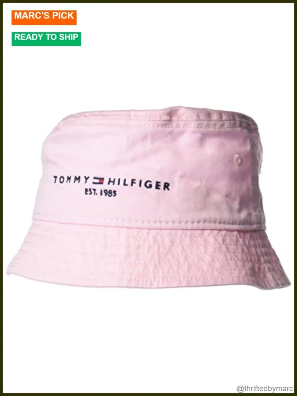 Cotton Bucket Hat with Ventilating Grommets